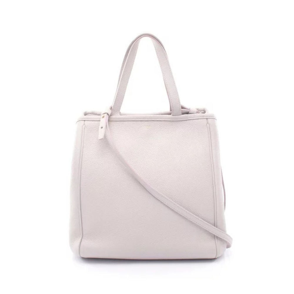 Celine Fold Cabas Tote Bag Leather Purple
